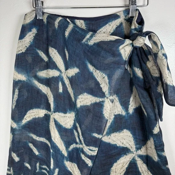 Ralph Lauren Purple Label Yazmin Batik Print Linen Silk Pants Size 8 - Picture 2 of 16